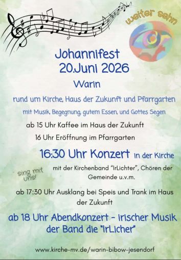 Herzliche Einladung zum Johannifest 2026