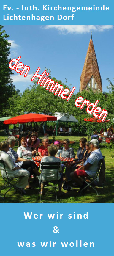 Faltblatt der Kirchengemeinde Lichtenhagen Dorf