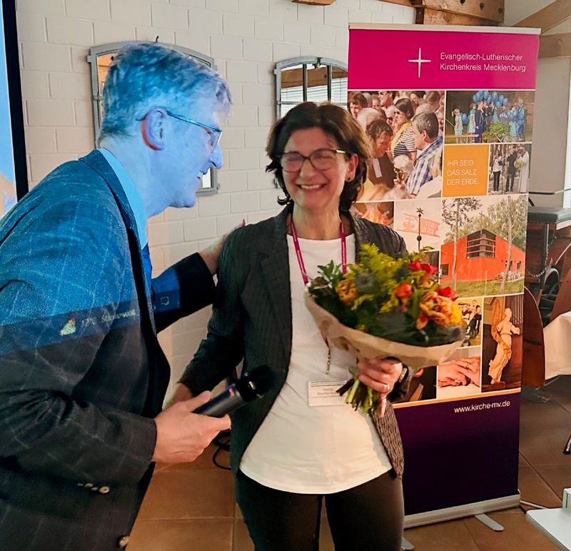 Gab ihren letzten Bericht für das ZKD, Pastorin Dorothea Strube, die im Sommer in den Ruhestand geht