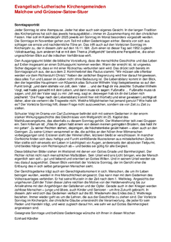 Aktuelle Nachrichten der Kirchengemeinde