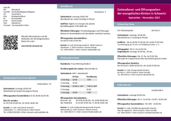 Gottesdienstflyer September bis November 2025