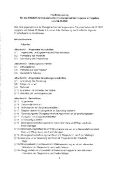 Friedhofssatzung, gültig ab 01.08.26