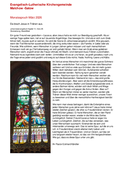 Termine und Veranstaltungen im März 2026