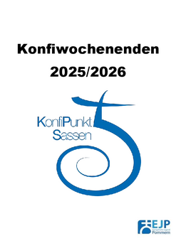 Jahresplan 2025 Konfi-WE in Sassen
