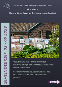 Gemeindebrief März - Juni 2023
