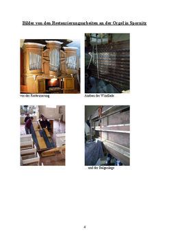 Bilder von den Restaurierungsarbeiten an der Orgel in Spornitz