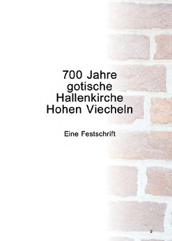 Festschrift 700 Jahre Kirche Hohen Viecheln