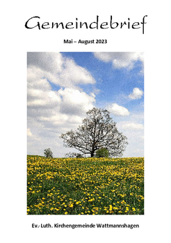 Gemeindebrief Mai-August 2023