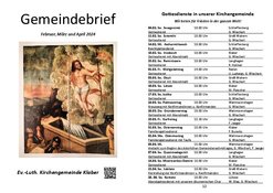 Gemeindebrief Februar, März und April 2024