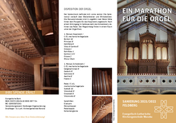 Flyer zur Sanierung der Orgel Feldberg