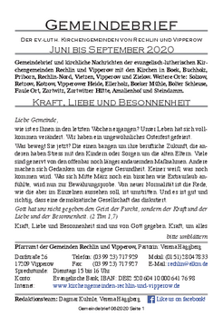 Gemeindebrief 2020-06