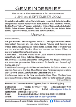 Gemeindebrief 2022-06