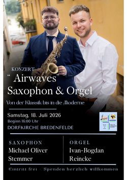 Konzert Orgel und Saxophon Konzert Orgel und Saxophon