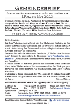 Gemeindebrief 2020-03