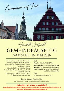 Gemeinsam auf Tour nach Greifswald - Gemeindeausflug