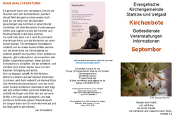 Kirchenbote September 2026