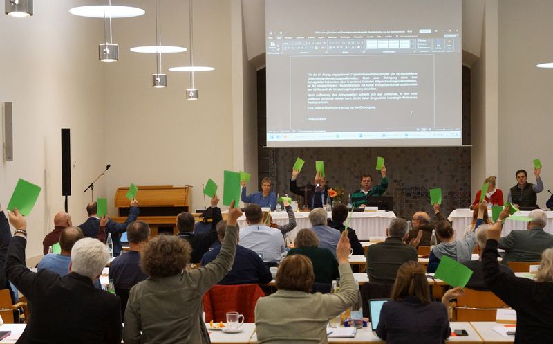 Die Synode stimmt ab