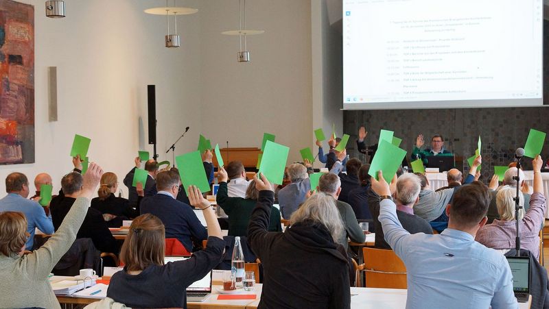 Die Synode stimmt ab