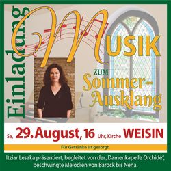 Konzert mit Itziar Lesaka und der Damenkapelle Orchidé Konzert mit Itziar Lesaka und der Damenkapelle Orchidé