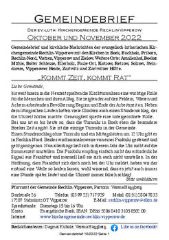 Gemeindebrief 2022-10