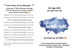 Anmeldung Konfi-Zeit