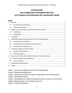 Schutzkonzept der Kirchengemeinde Horst