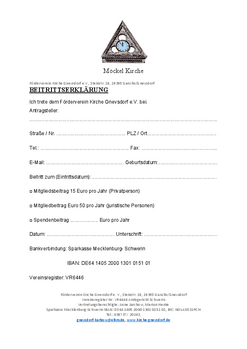 Beitrittserklräung