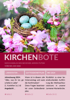 Kirchenbote März - Juni 2024
