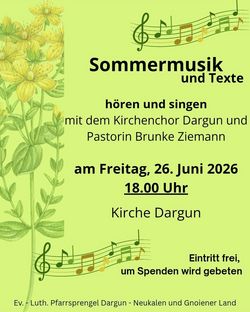 Sommermusik und Texte Dargun