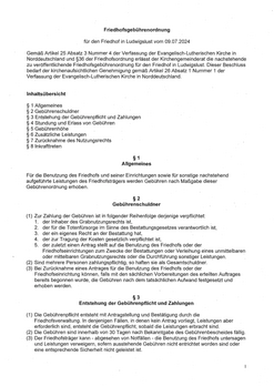 Friedhofsgebührenordnung