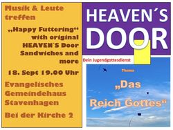 Jugendgottesdienst heaven's doorim Anschluss heaven's door - Sandwiches Jugendgottesdienst heaven's doorim Anschluss heaven's door - Sandwiches