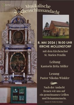 Musikalische Wochenschlussandacht in Mollenstorf - Musikalische Wochenschlussandacht in Mollenstorf