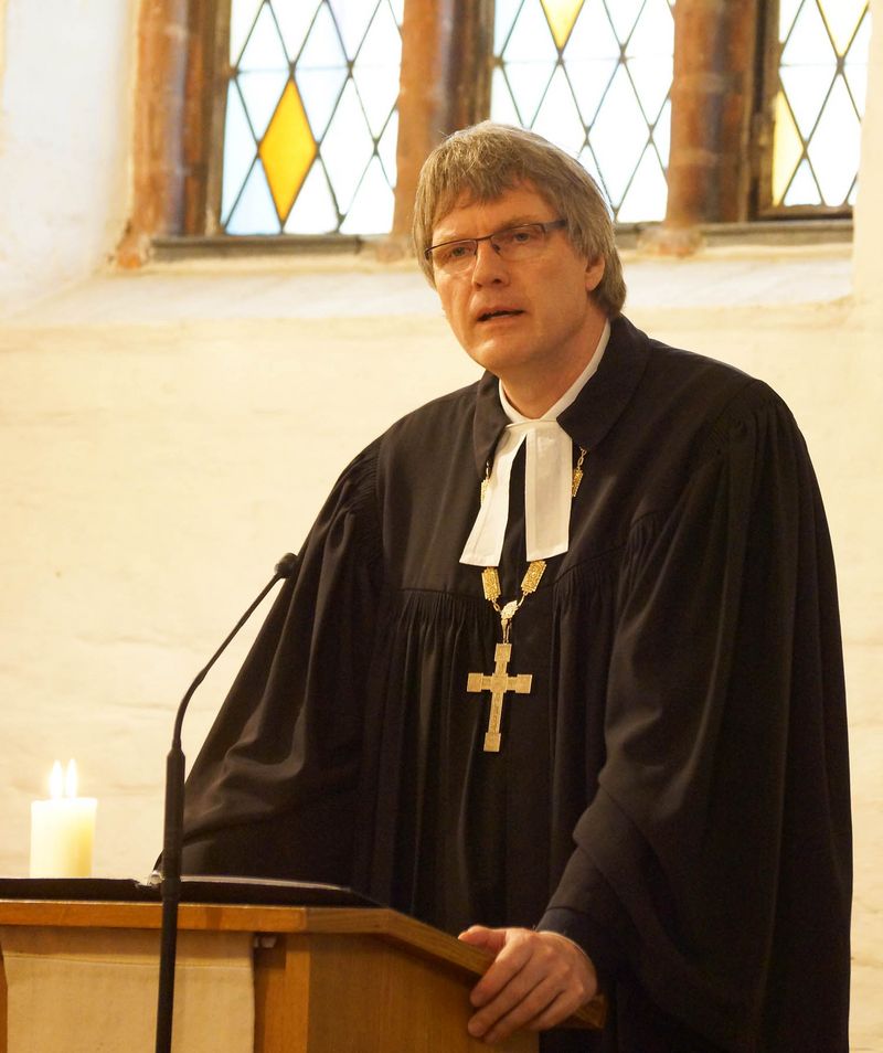 Bischof von Maltzahn bei seiner Predigt