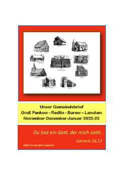 Unser Gemeindebrief Groß Pankow - Redlin - Burow – Lancken: Dez. 22 - Jan. 23
