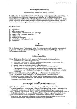 Friedhofsgebühren Alt Bukow