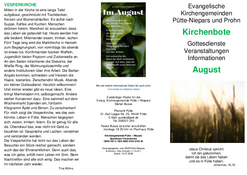 Kirchenbote August 2026