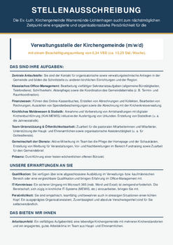 Stellenausschreibung
