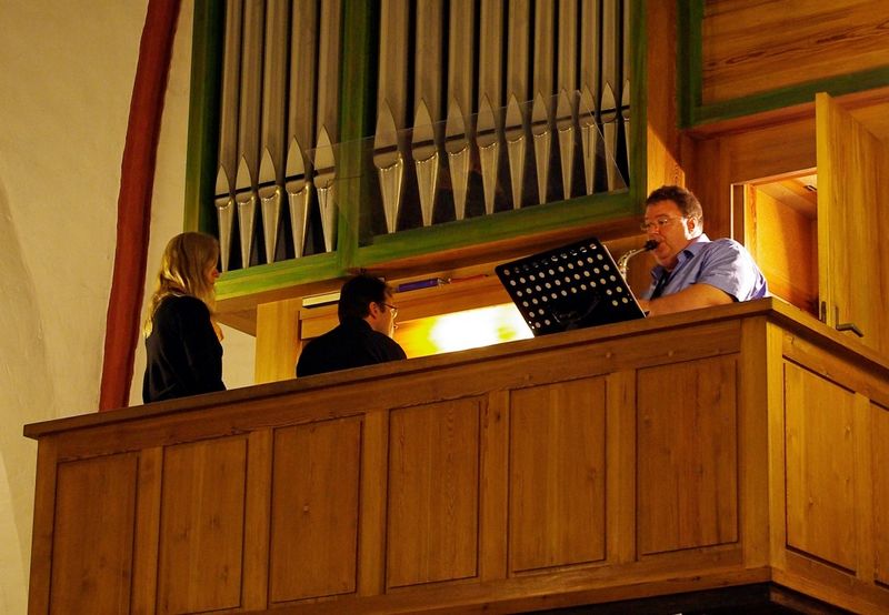 Orgel und Saxophon