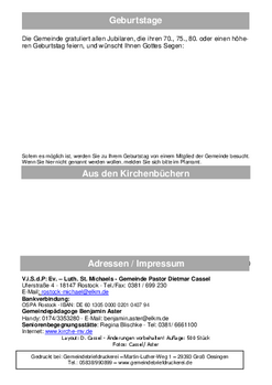 Gemeindebrief Dezember 2023 - Februar 2024