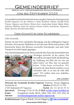 Gemeindebrief Juni-September 2026