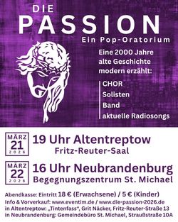 Die Passion. Ein Pop-Musical. Mit Popkantor Thomas Schaer & Gastband + Chor