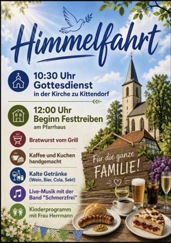 Gottesdienst in Kittendorf an Himmelfahrt - Gottesdienst in Kittendorf an Himmelfahrt