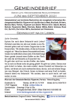 Gemeindebrief 2021-06