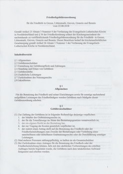 Friedhofsgebührenordnung