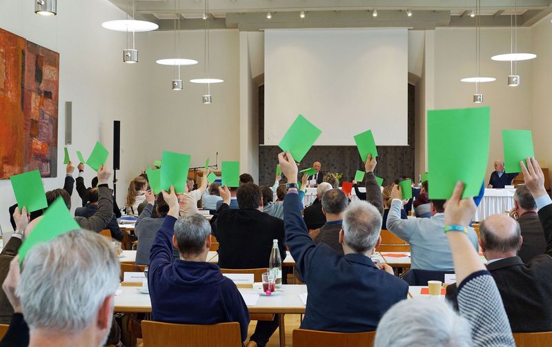 Die Synode stimmt ab