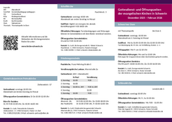 Gottesdienstflyer Dezember 2025 bis Februar 2026