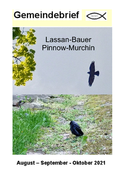 Gemeindebrief August bis September 2021