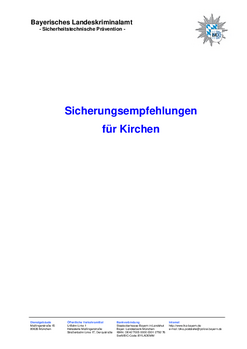 Sicherheitsempfehlungen für Kirchen