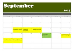 Hier der aktuelle Plan für alle Gruppen: