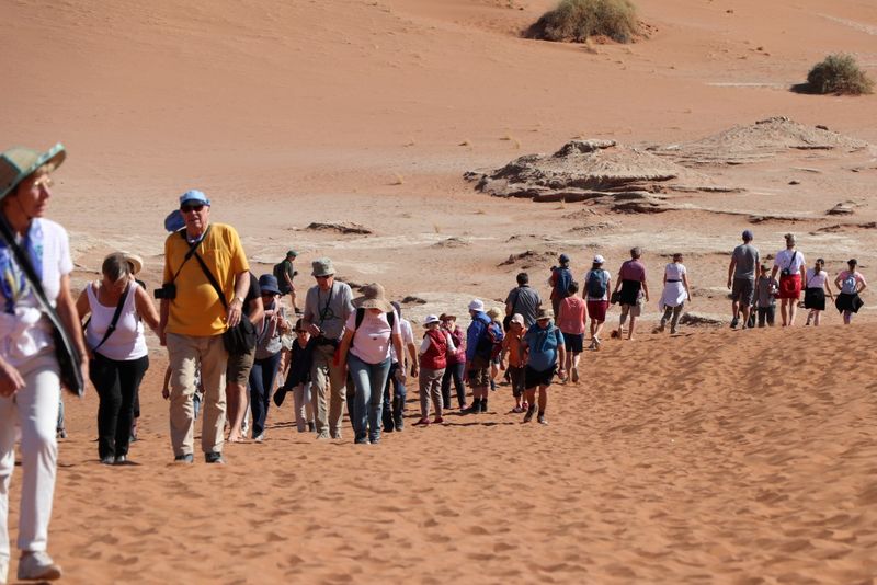 Wandern in den Sanddünen